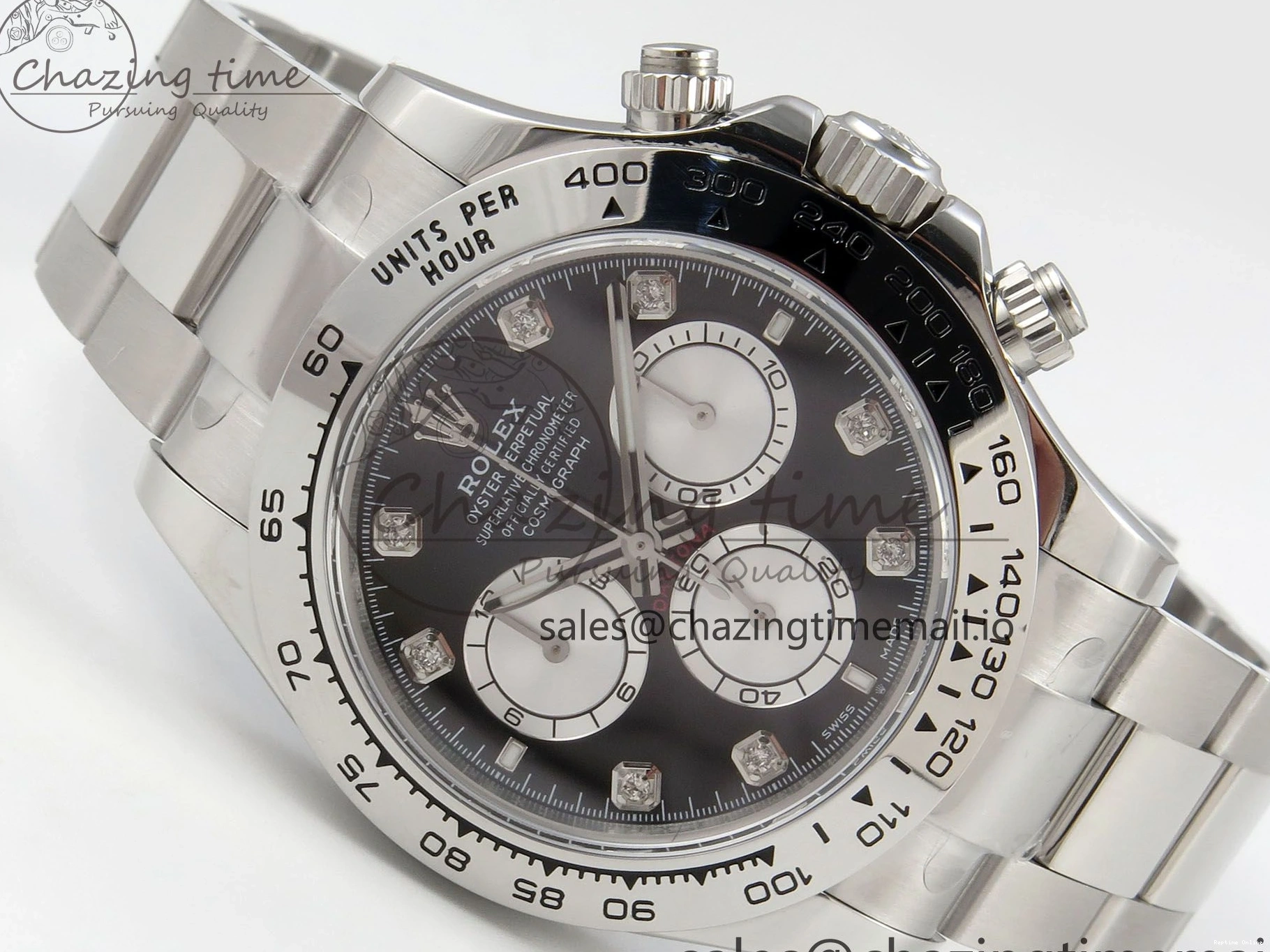 0210 Tailored Daytona 126509 Clean 1:1 Best Edition Black SS Dial on SS Bracelet Super Clone DD 255